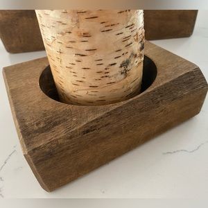 Vintage cheese mold candle holder (or holds wax for handmade candles)